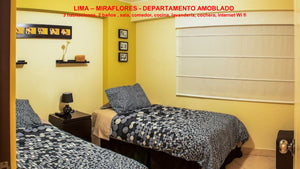 LIMA – MIRAFLORES - DEPARTAMENTO AMOBLADO POR DÍAS, SEMANAS