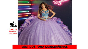 AJUAR DE QUINCEAÑERA CON CORSE COLOR JEAN